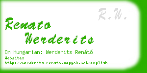 renato werderits business card
